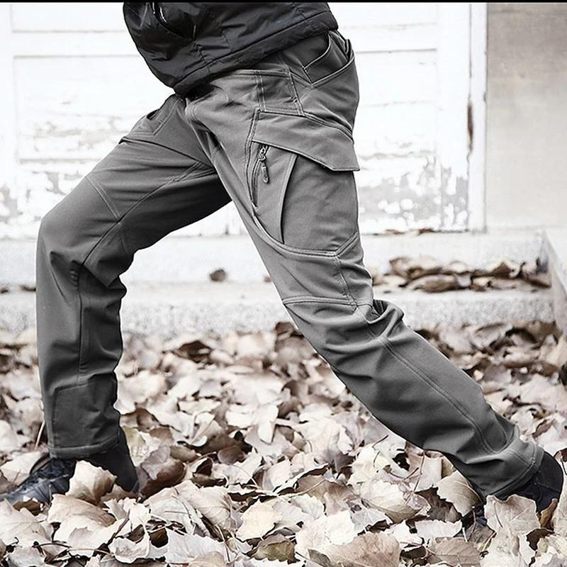 Pantalon décontracté slim fit pour homme, printemps-été, plusieurs poches, micro-élasticité, pour vo