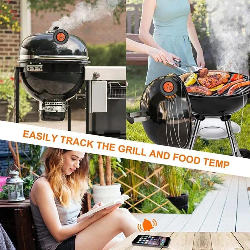 Thermomètre Bluetooth capteur numérique pour four haut 500 degrés gril Barbecue viande viande BBQ cu
