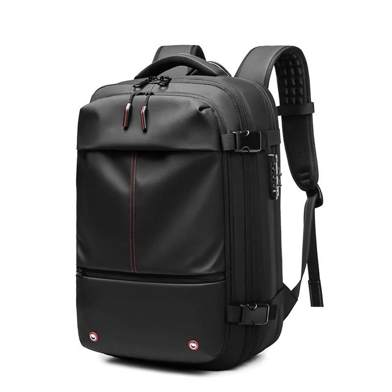Sac à dos de voyage pour hommes, compression sous vide, pour ordinateur portable 17 pouces, sac à do