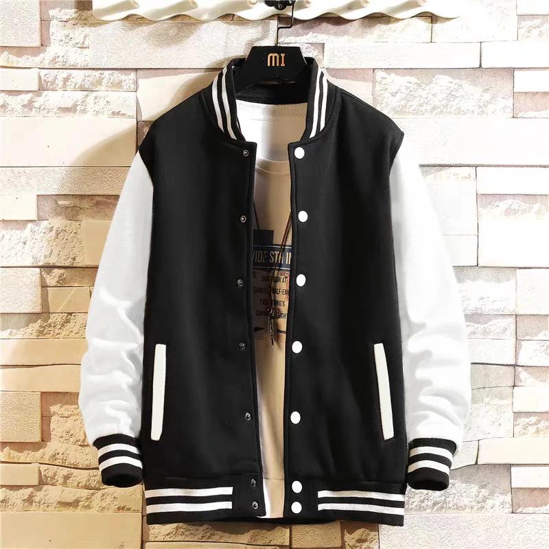 Veste ample surdimensionnée de couleur unie, noir, gris, blanc, vêtements pour hommes et femmes, uni