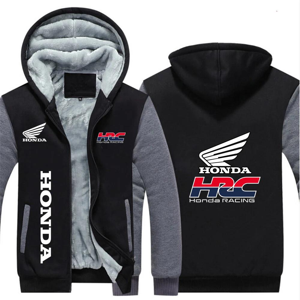 2025 Honda racing hommes nouveaux sweats à capuche automne hiver chaud épaissir polaire mode manteau