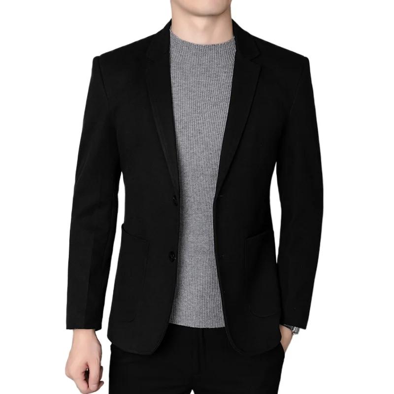 Blazer mode affaires beau Gentleman Version coréenne de Style britannique décontracté mince couleur