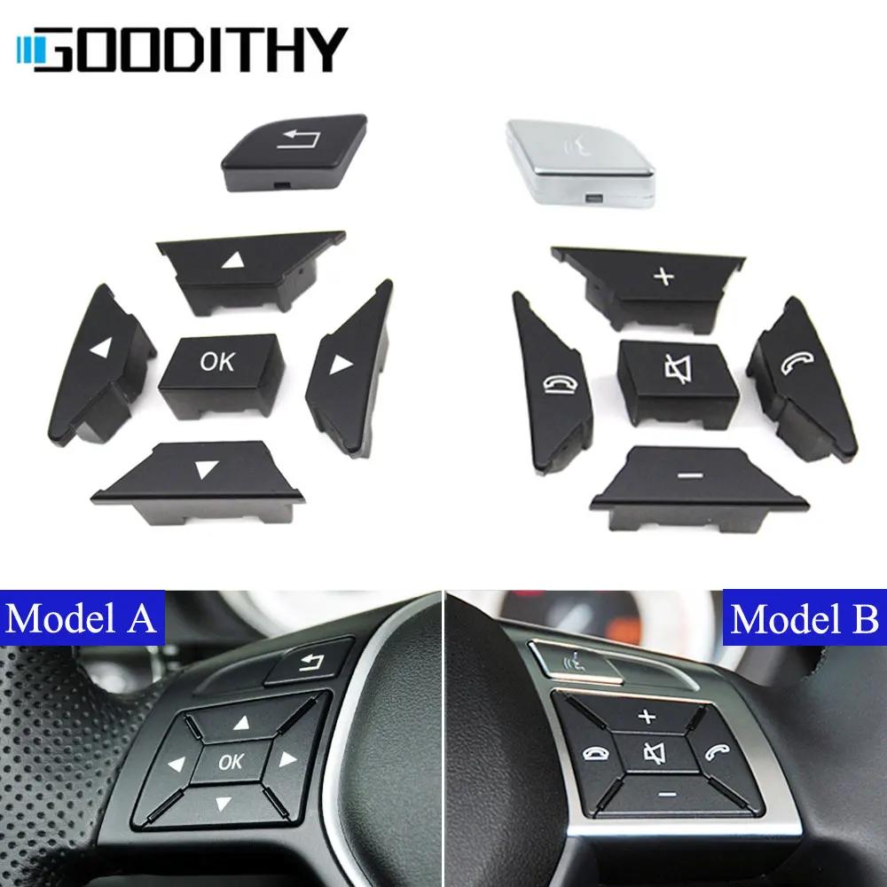 Joli de commande de couverture de volant de voiture, bouton multifonctionnel pour Mercedes Benz C E