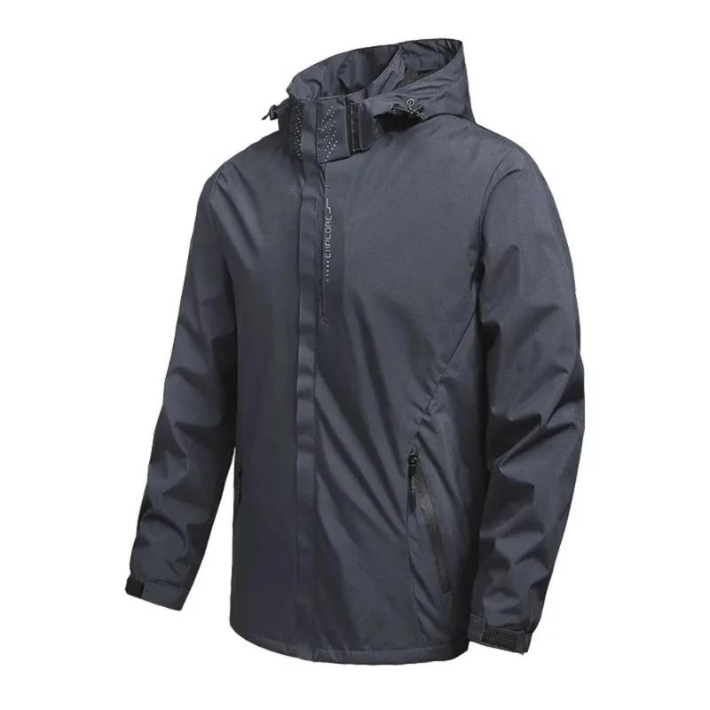 Manteau imperméable imperméable d'extérieur pour hommes imperméable léger avec capuche streetwear ra