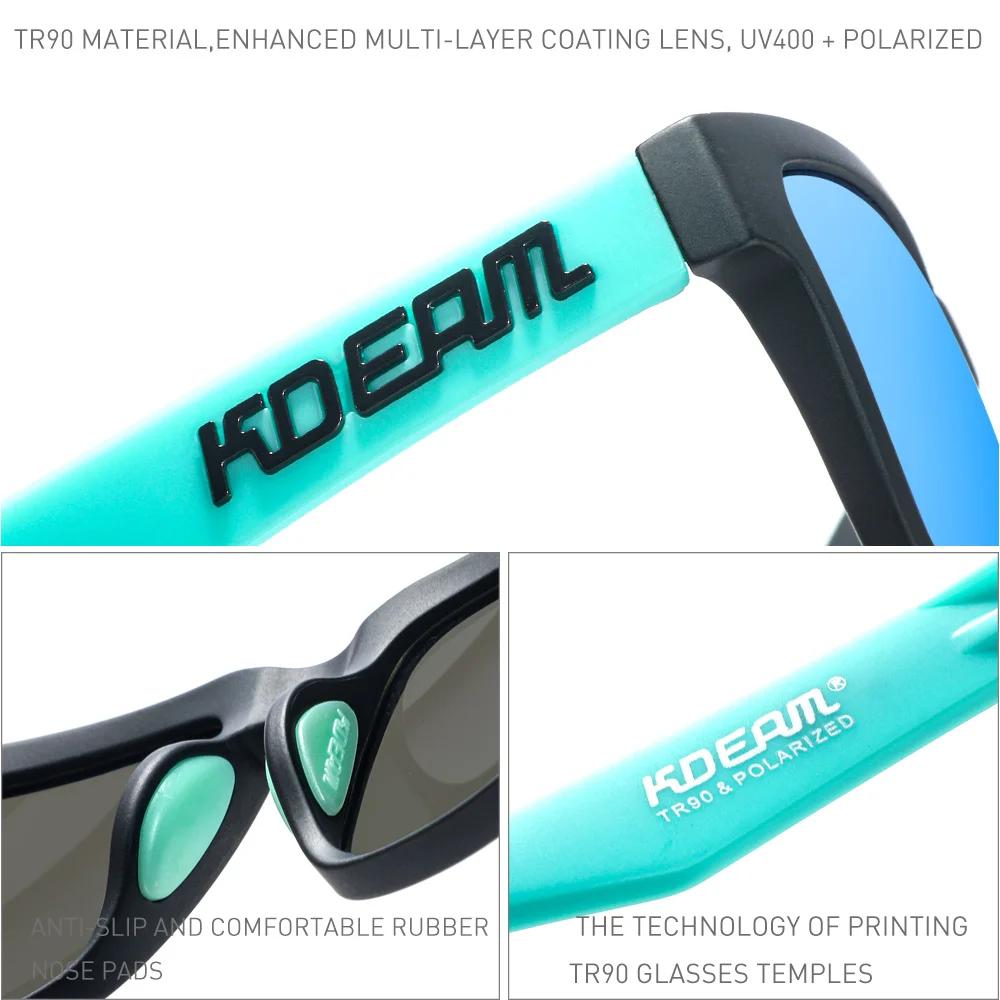 KDEAM – combinaison de petite taille pour jeunes, lunettes de soleil polarisées TR90, monture Flexib