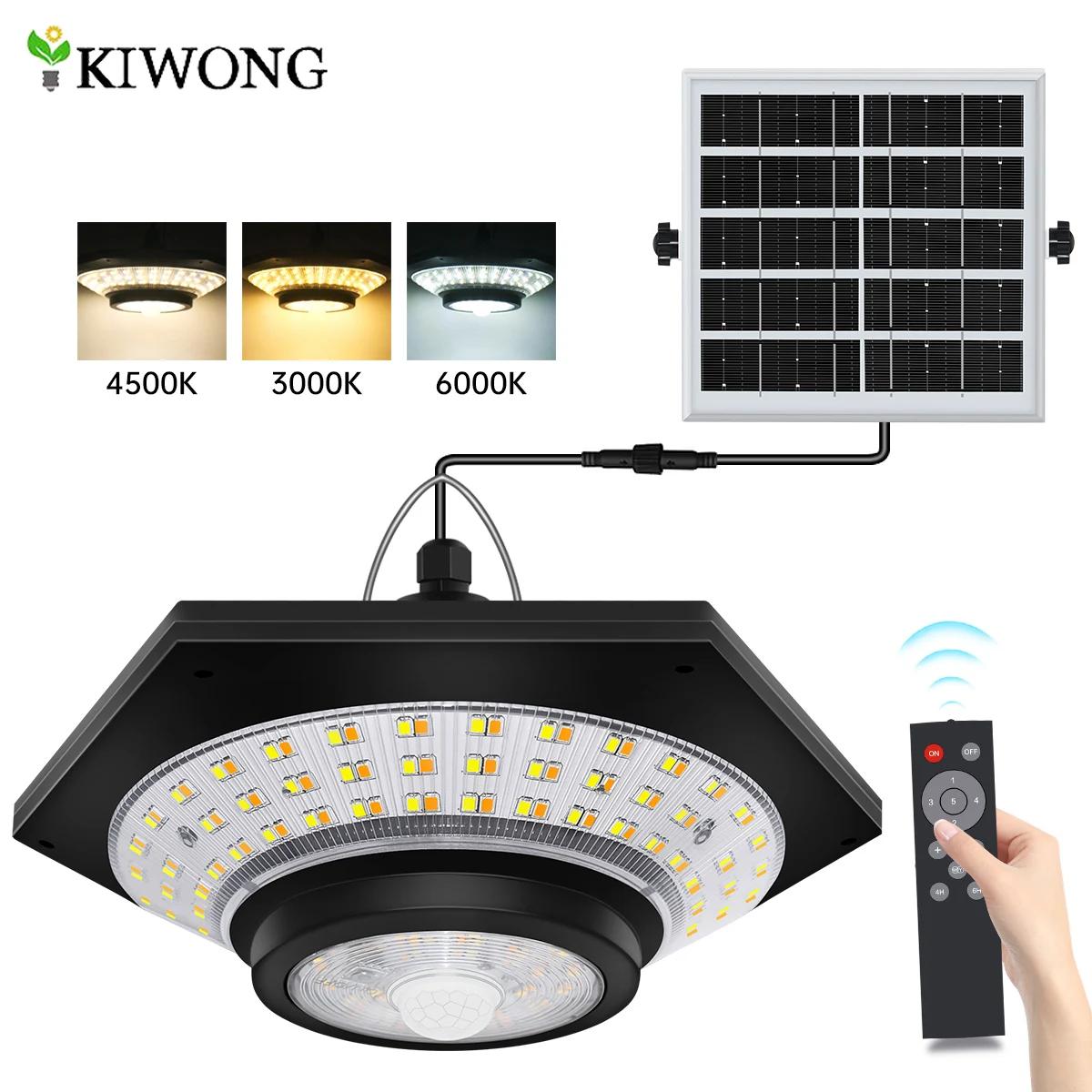 Lampe solaire suspendue pour hangar, intérieur et extérieur, 228/180 LED, 1000lm, 5 Modes, avec télé