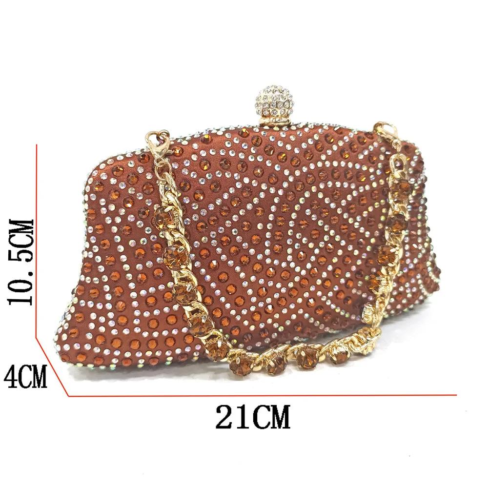 Ensemble de sacs à main élégants à talons verts et strass pour femmes, vert fruit, Design italien po