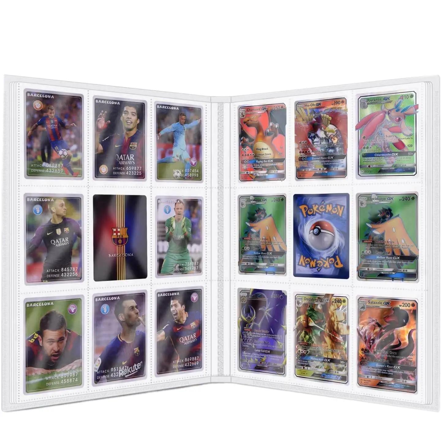 9 pochettes Anime couverture cartes Album Collection support classeur dossier adapté pour Pokmon YuG