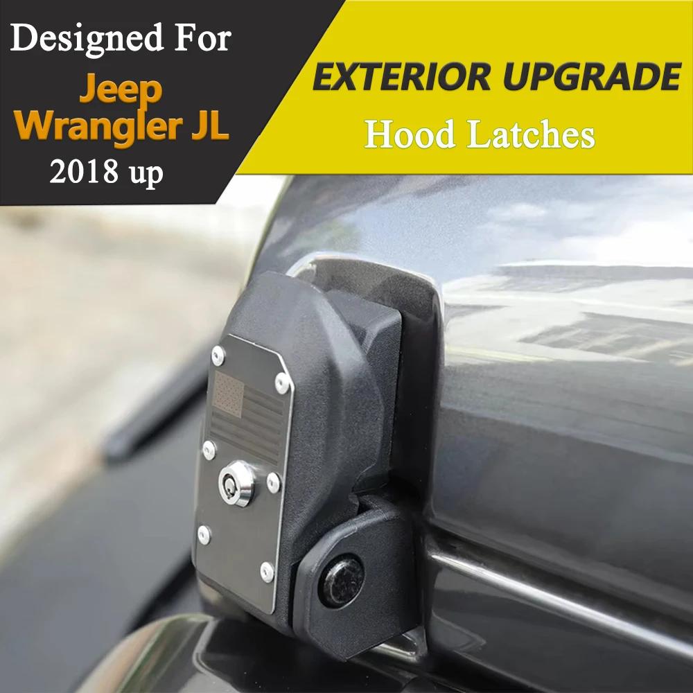 Loquets de capot antivol pour Jeep Wrangler JL JLU 4XE Rubicon Gladiator JT 2018-2024 US Accessoires