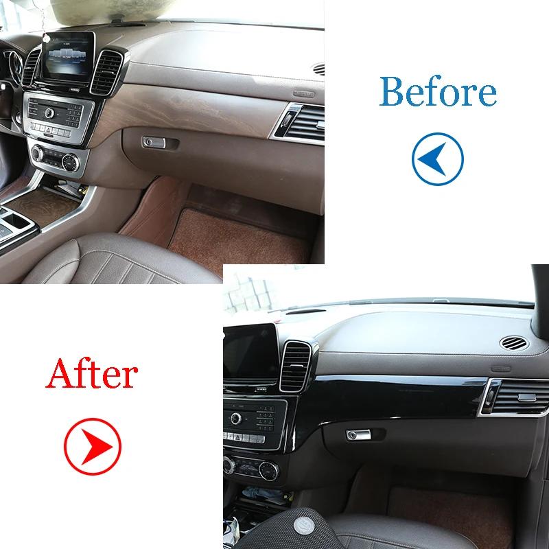 Pour Mercedes Benz GLE 350 GLS 400 classe 2016-2019 ABS plastique voiture intérieur Console centrale