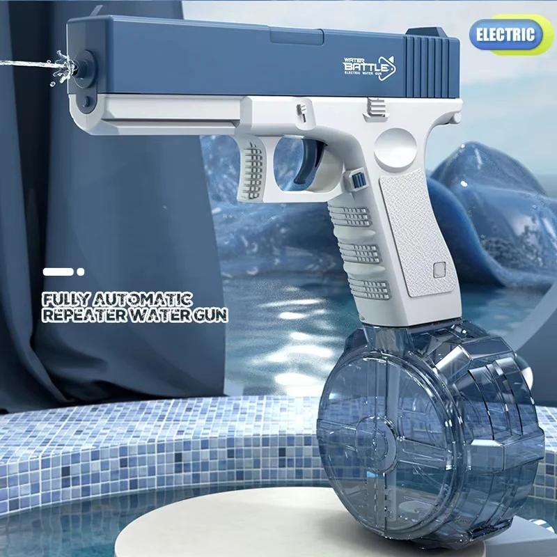 Pistolet à eau électrique portable, jouets d'extérieur pour enfants, rafale automatique