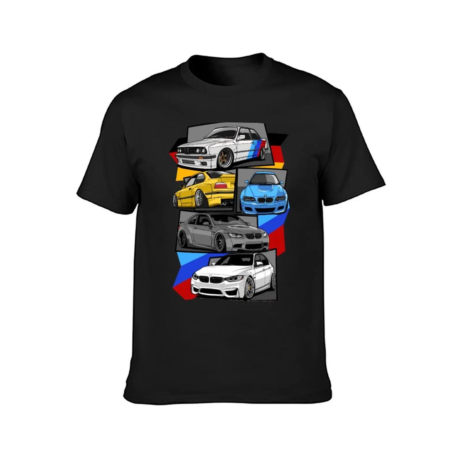 T-shirt noir pour homme, imprimé animal, puissance bavaroise, E30, E36, E46, E92, F80, M3