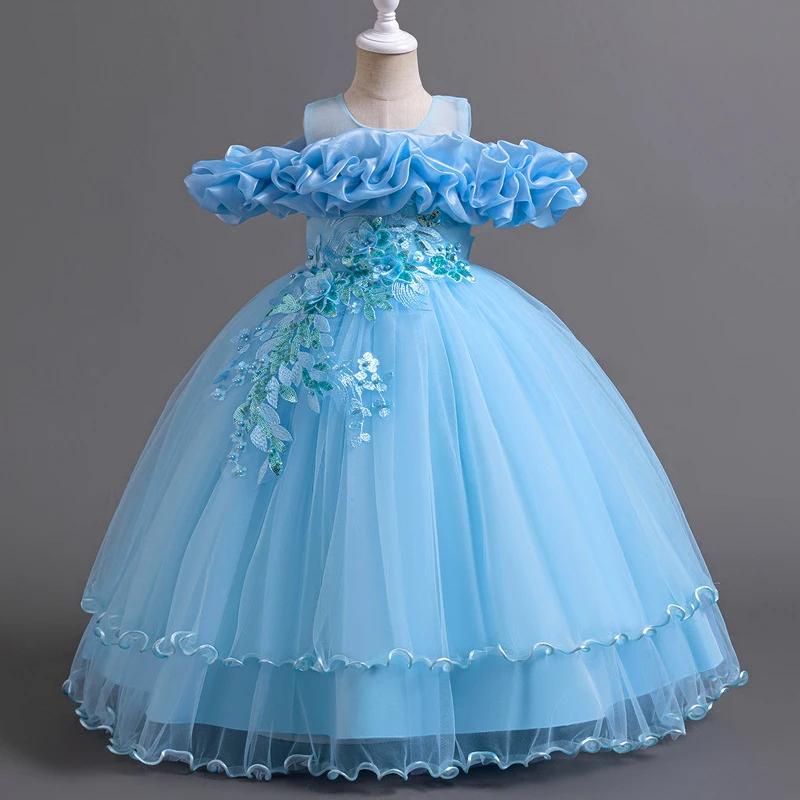 Robe demoiselle d'honneur tulle fille - Princesse Noël mariage communion élégante mode fête