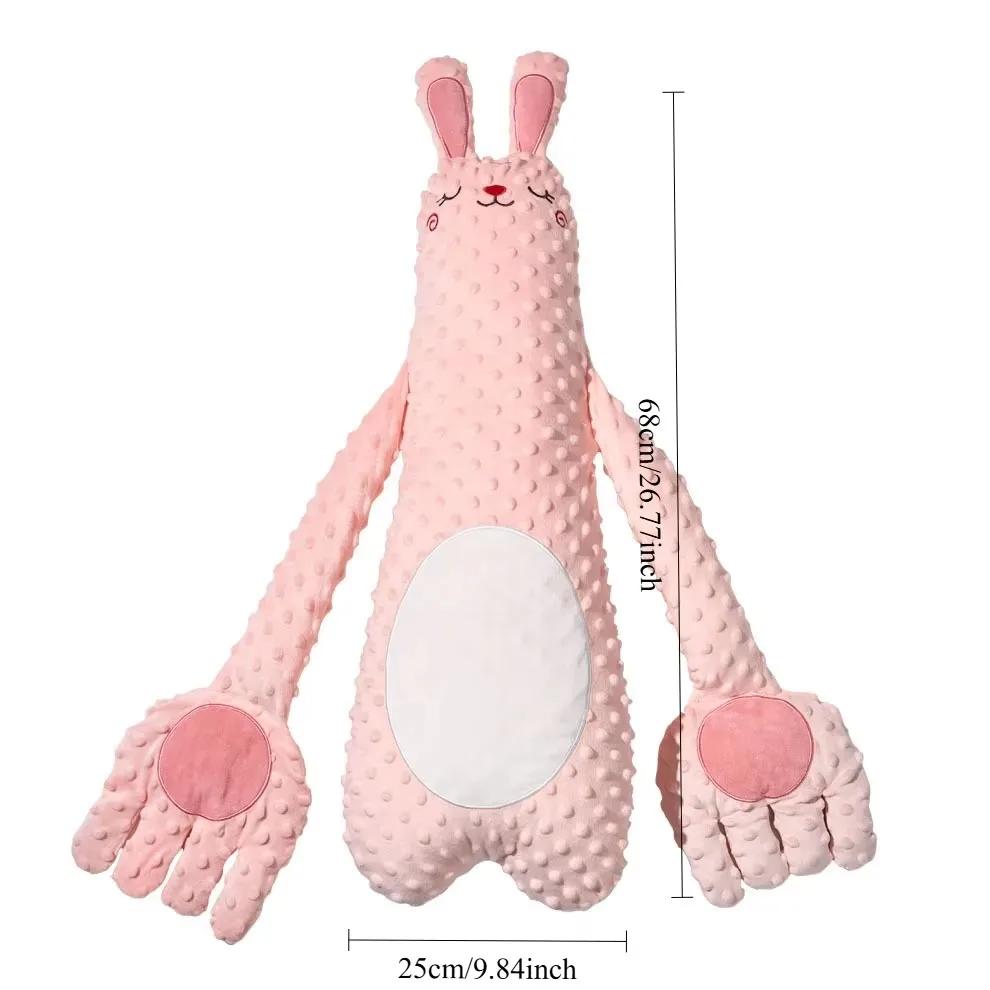 Oreiller de couchage pour bébé, poupée de tapotement pour nouveau-né, avec paume apaisante, télécomm