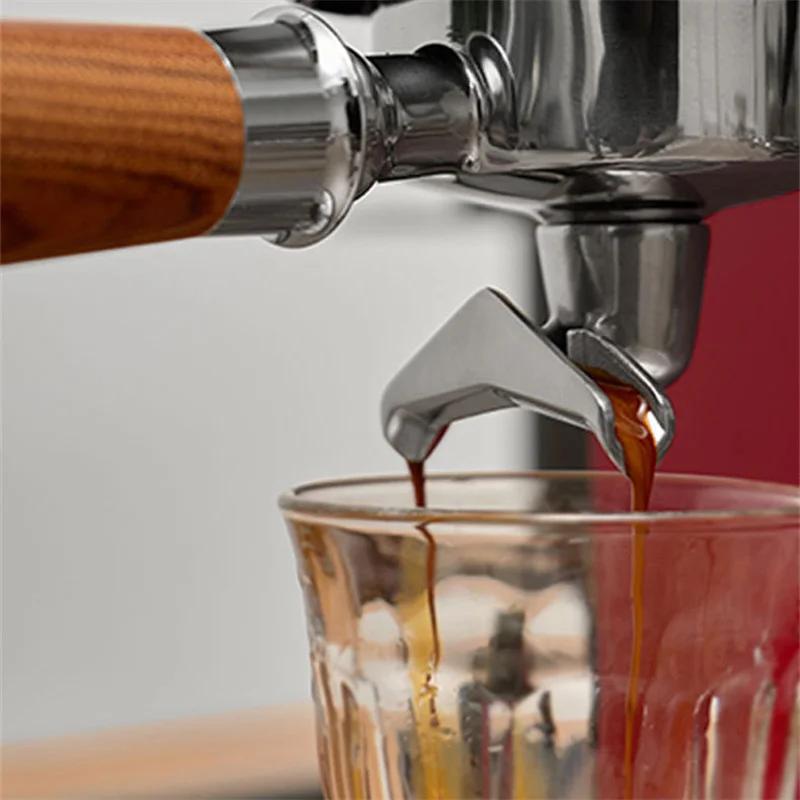 Porte-filtre à café en acier inoxydable, 51mm, 2 becs, 3 oreilles, pour accessoire de Machine à expr