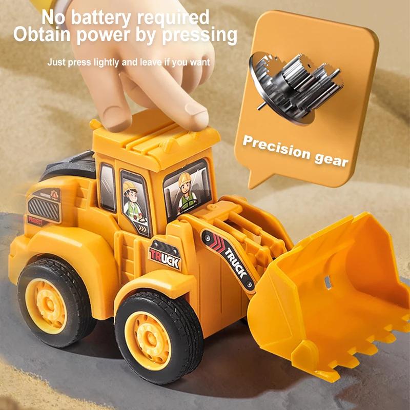 Modèle de véhicule d'ingénierie presse voiture coulissante pelle Bulldozer enfants véhicule de Const