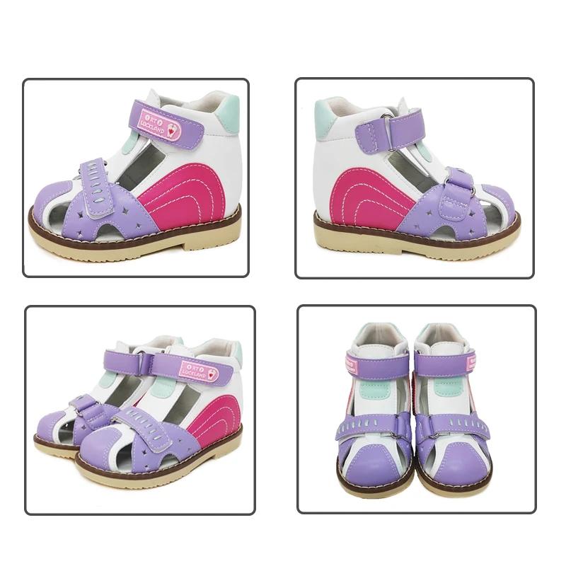 Orth4WD-Sandales d'été pour filles et garçons, chaussures en cuir pour enfants de 2 à 8 ans, nouvell