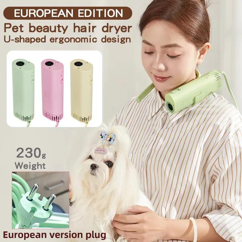 Sèche-cheveux haute puissance pour animaux de compagnie, édition européenne, silencieux, à suspendre