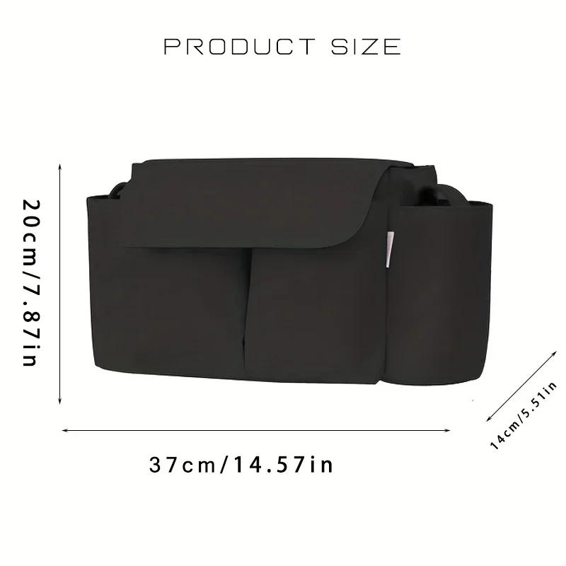 MUNISac de voyage grande capacité pour poussette - Porte-bouteille et sac à couches pratique