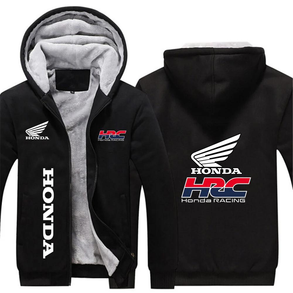 2025 Honda racing hommes nouveaux sweats à capuche automne hiver chaud épaissir polaire mode manteau