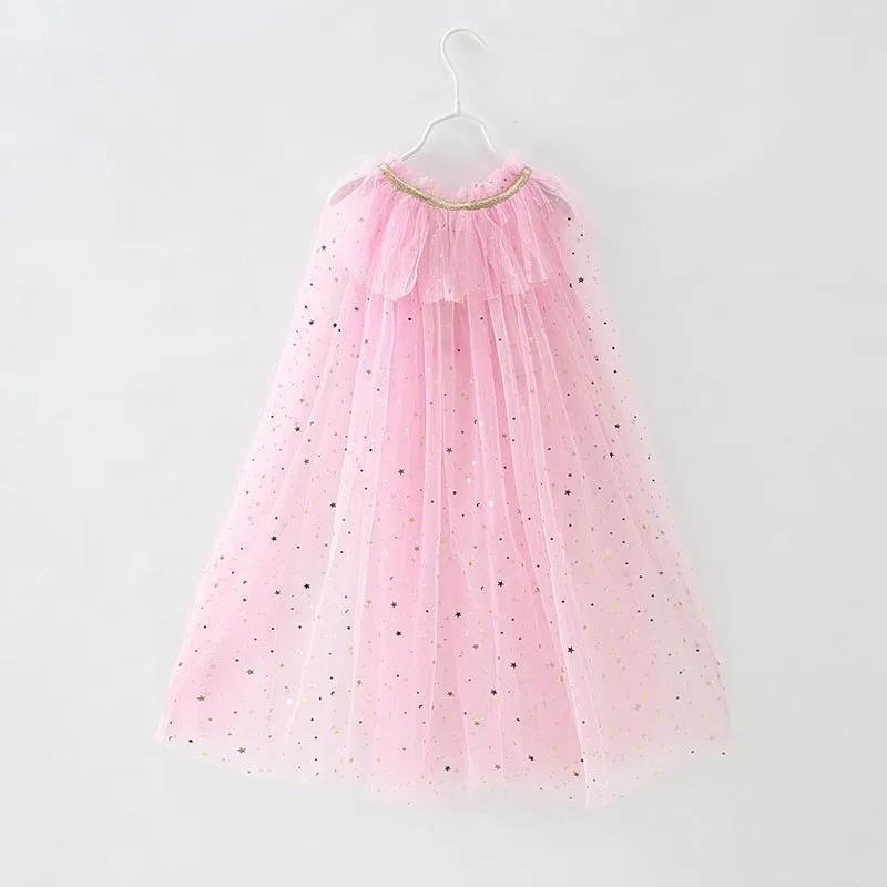 Costume de fille pour enfants, robe élégante, Cape pour enfants, fourniture de fête de noël et d'hal