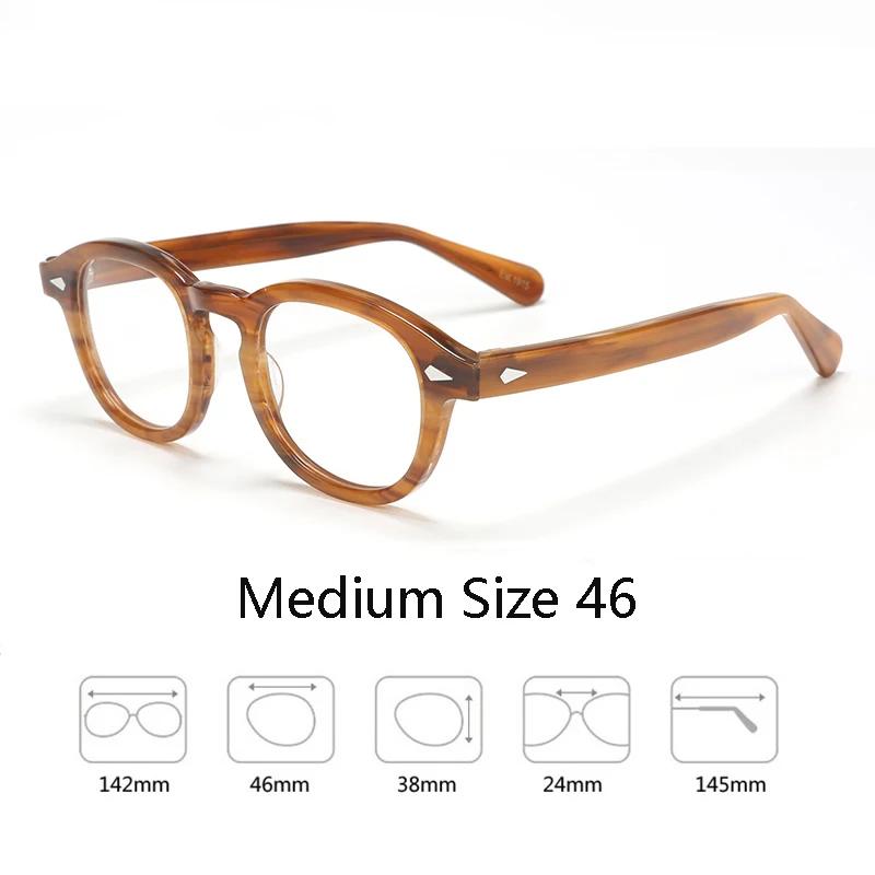 Monture de lunettes optiques pour homme et femme, style Lemtosh, lunettes Johnny Depp, monture en ac