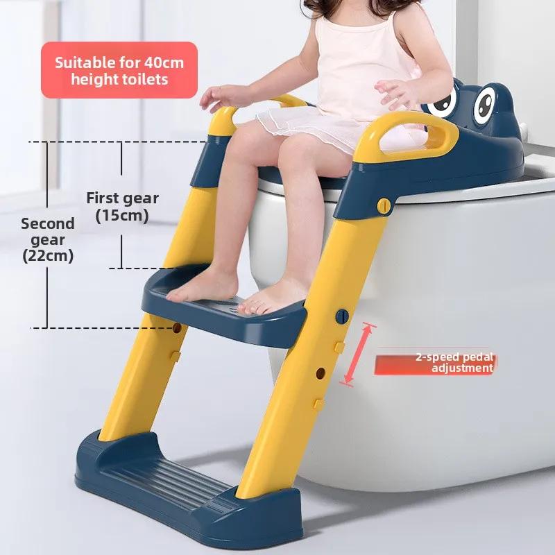 Échelle de toilette auxiliaire pour tout-petits, sécurité pour enfants, siège de toilette confortabl