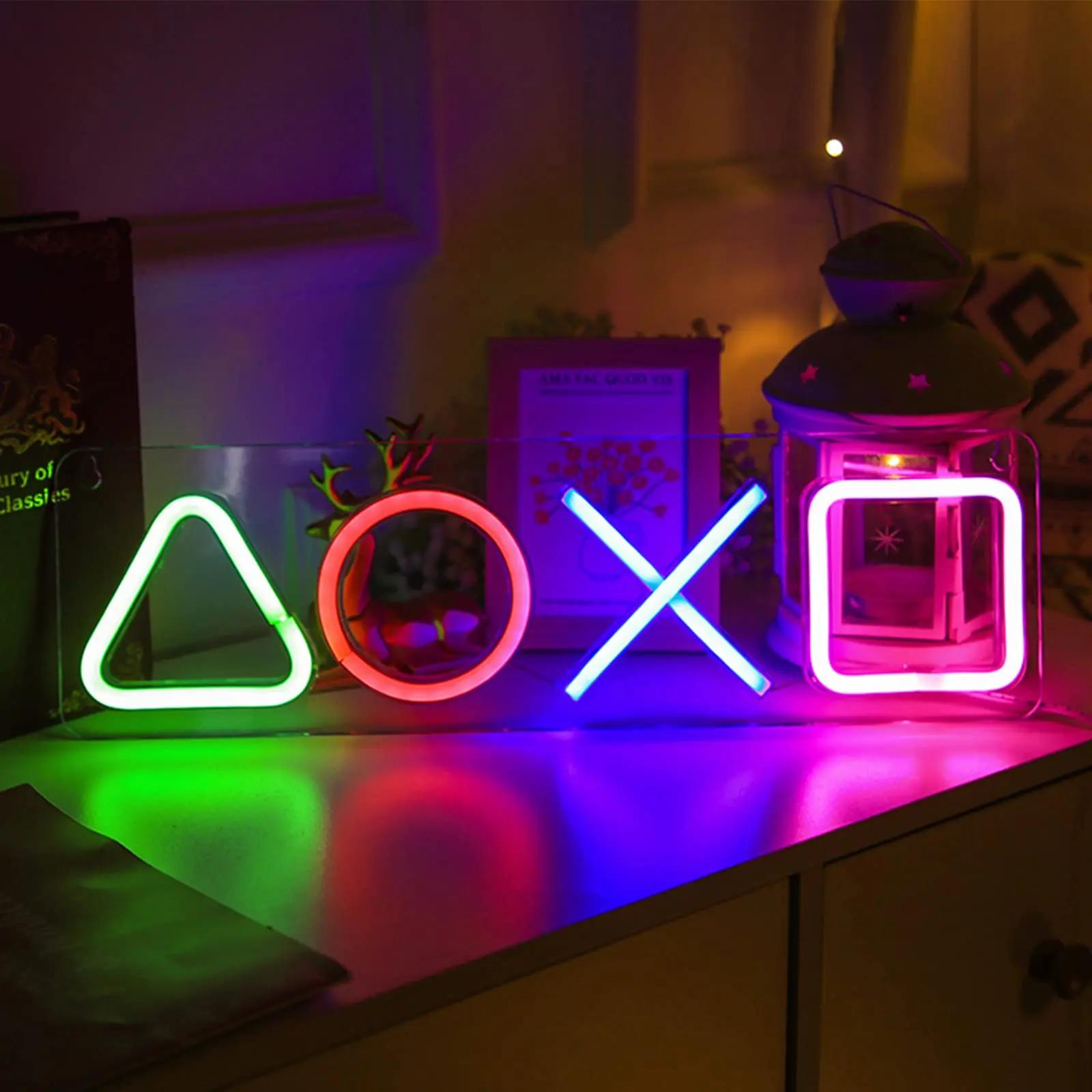 Enseigne au néon personnalisée PS4 jeu icône lumière pour tenture murale atmosphère Playstation lamp
