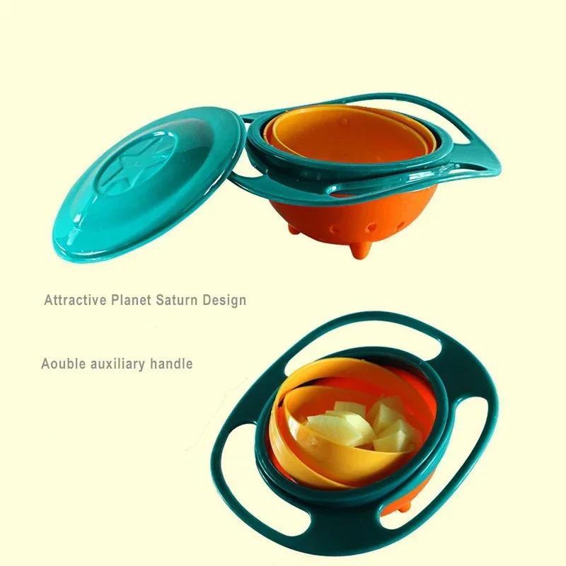 Bol gyroscopique universel pour enfants, nouveauté d'équilibre rotatif, rotation à 360 degrés, plats