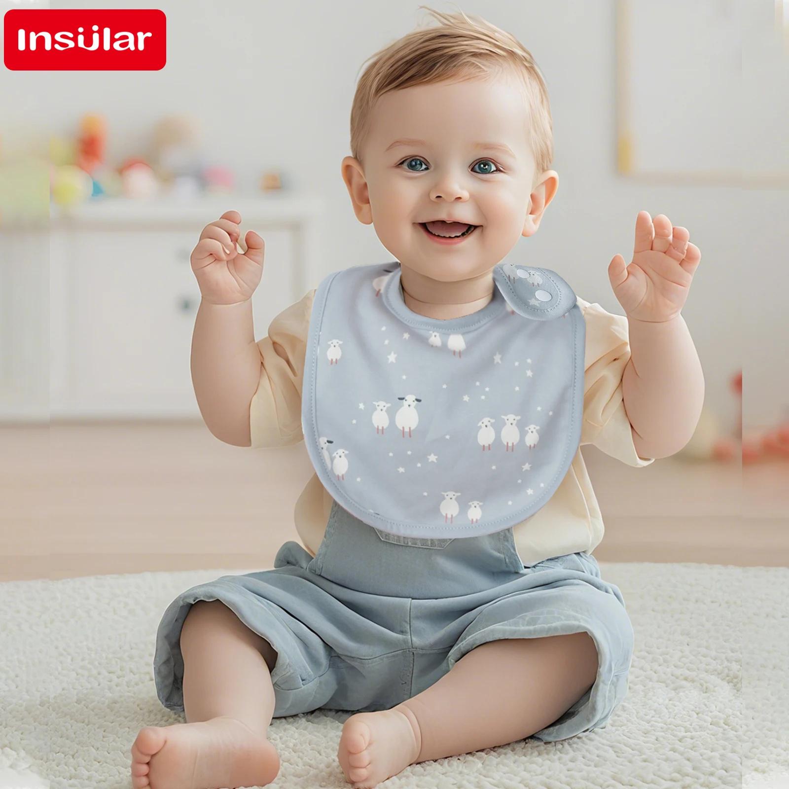 Bavoirs pour bébé en forme de U, serviette de salive pour bébé, facile à essuyer, tissu pour manger