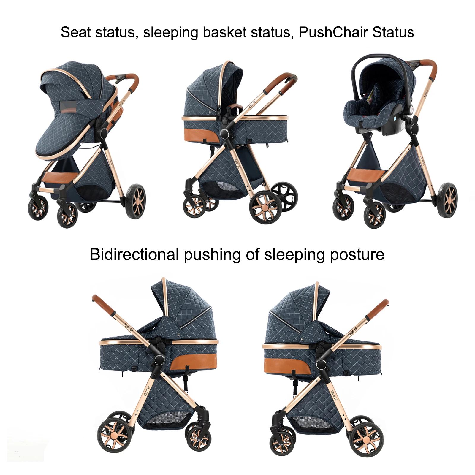 Coussinets bébé poussette landau léger bébé poussettes pour voyage infantile siège auto bébé Buggies