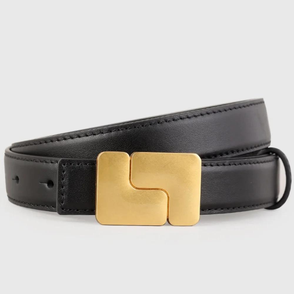 Ceintures en cuir véritable de Style coréen pour femmes, Corsets pour robe, ceintures avec boucle do