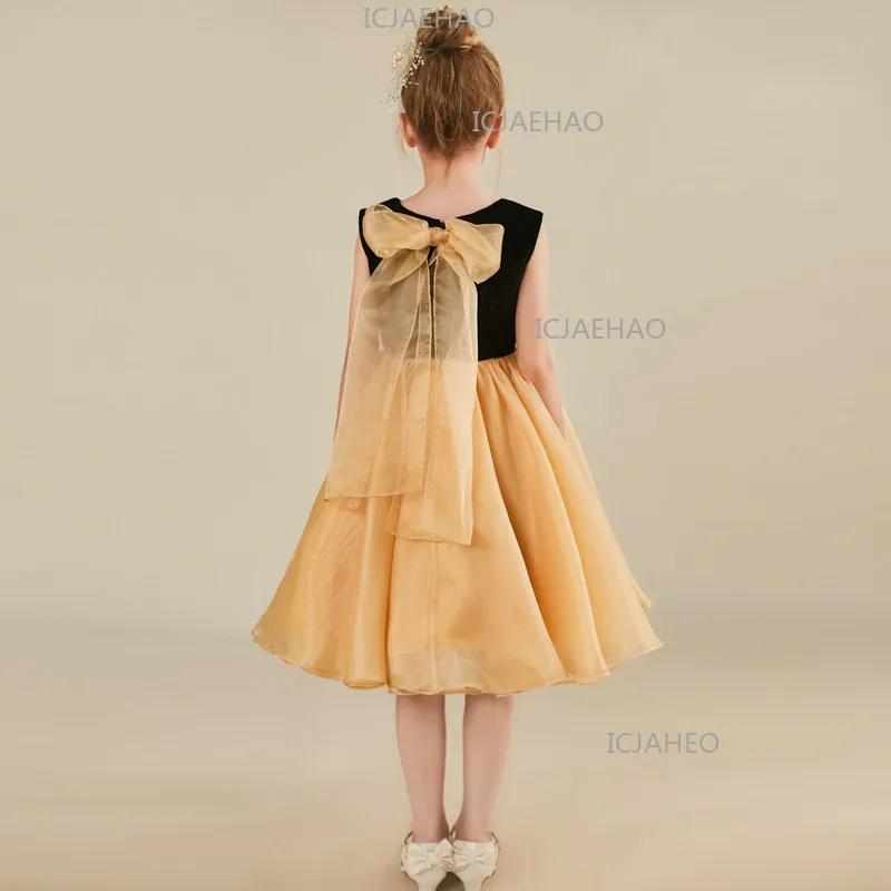 Robe de Soirée pour Filles 2026 : Robe de Cérémonie pour Violon, Piano, Mariage, Demoiselle d'honneu