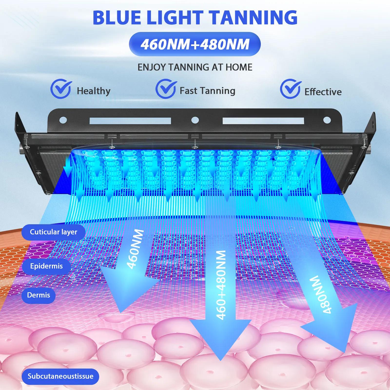 Lampe de bronzage ultraviolette 50W trépied lampe Solarium pour le corps de bronzage 48 pièces lampe