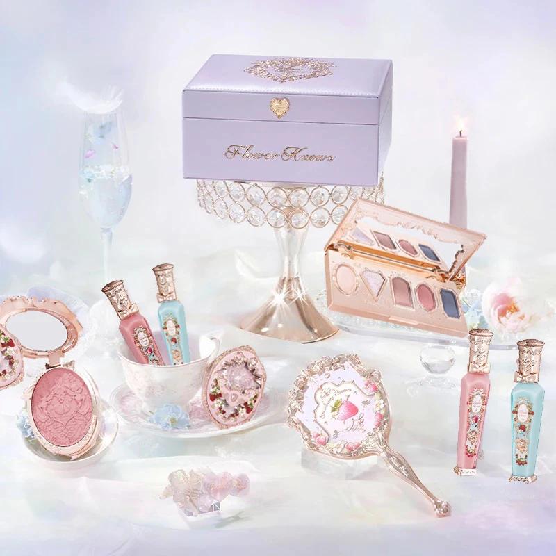 Coffret Cadeau Tout-en-un Flower Knows Strawberry Rococo : Kit Maquillage Professionnel Complet avec
