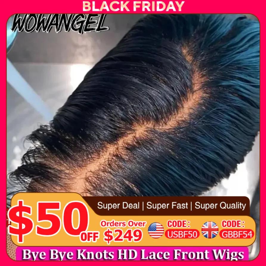 Perruque Lace Front Wig Naturelle Soyeuse, Cheveux Lisses, 13x6, 250%, 34 Pouces, Cuir oral elu Natu