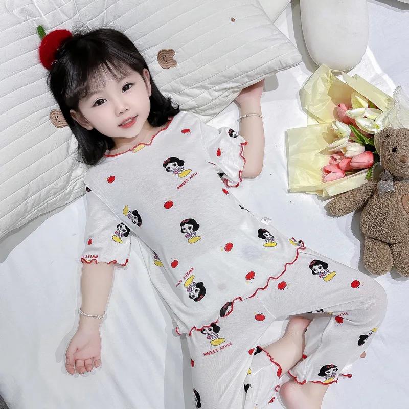 Ensemble de pyjama en coton pour bébé, vêtements de nuit pour enfant en bas âge, vêtements d'intérie