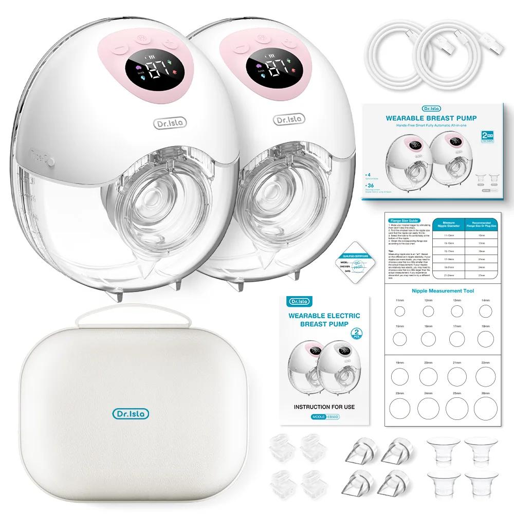 Tire-lait électrique portable MAMIJOY 4 modes - 36 niveaux d'aspiration silencieux et mains libres