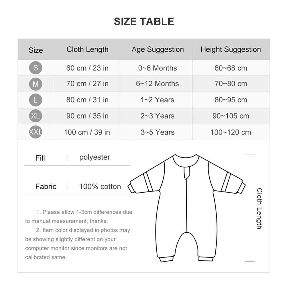 Vêtements de Nuit d'Hiver pour Enfant de 1 à 4 Ans, Manches Parfaites, Fermeture Éclair à 3 Voies, P