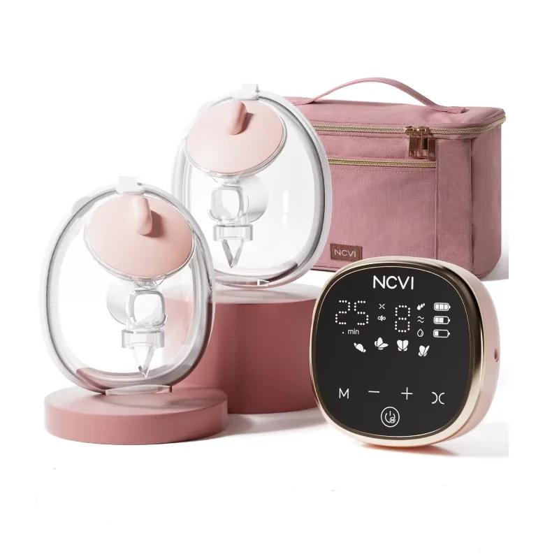 Tire-lait électrique NCVI, avec tasses portables, 4 modes, 9 niveaux, silencieux et rechargeable pou