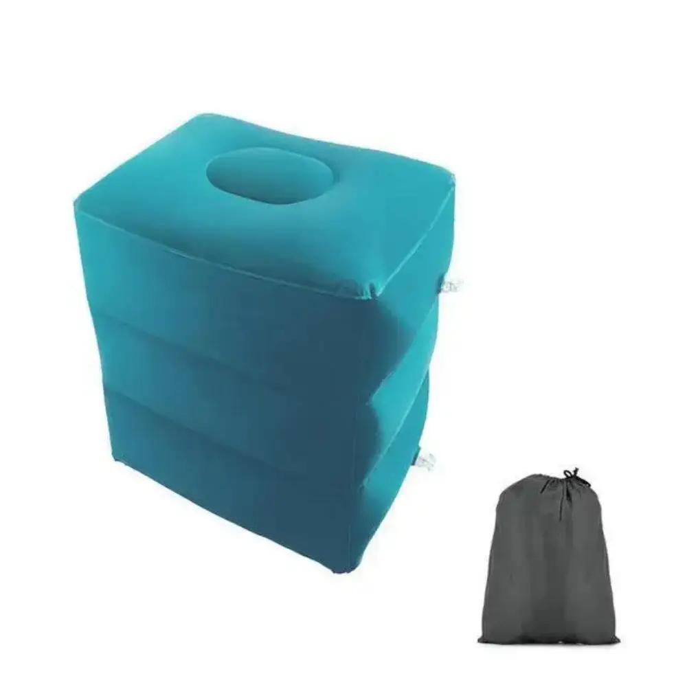 Coussin d'assistant de pied gonflable pour le voyage, portable, réglable, trois couches, recommandé,