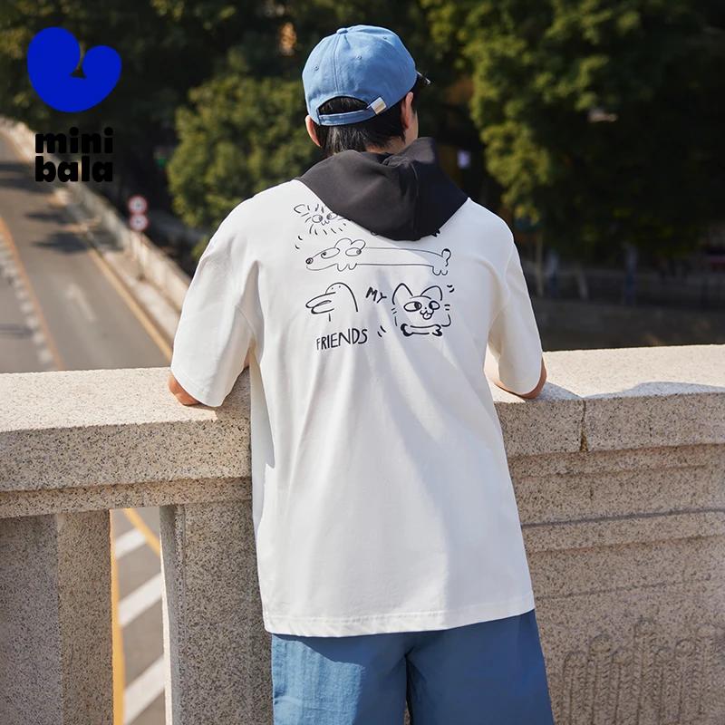 T-shirt à manches courtes Mini Bala pour enfants, haut décontracté, carillon, cool, anti-favorable,