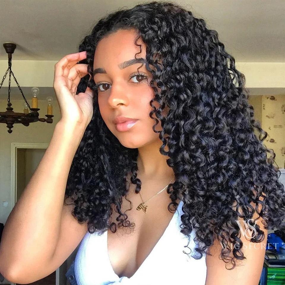 Extensions de cheveux humains bouclés crépus 15A Pixie Curls, lots de 3/4, cheveux vierges bruts bou