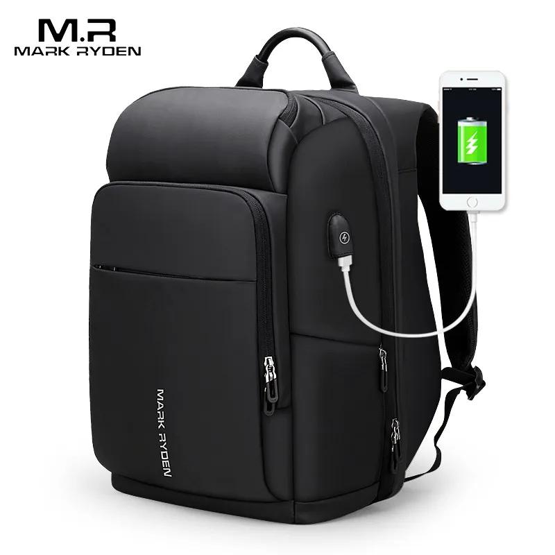 Mark Ryden 17 pouces pochette d'ordinateur hommes sac à dos multifonction USB charge grande capacité