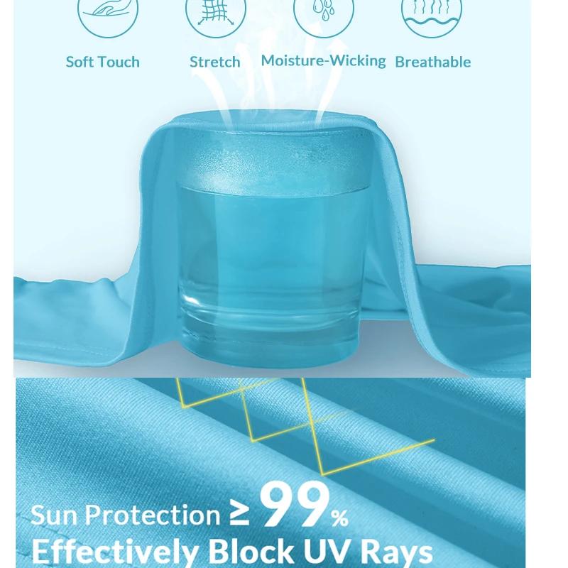 Chemises pour hommes chemises de Protection solaire Uv Spf Upf 50 + hauts extensibles à manches long