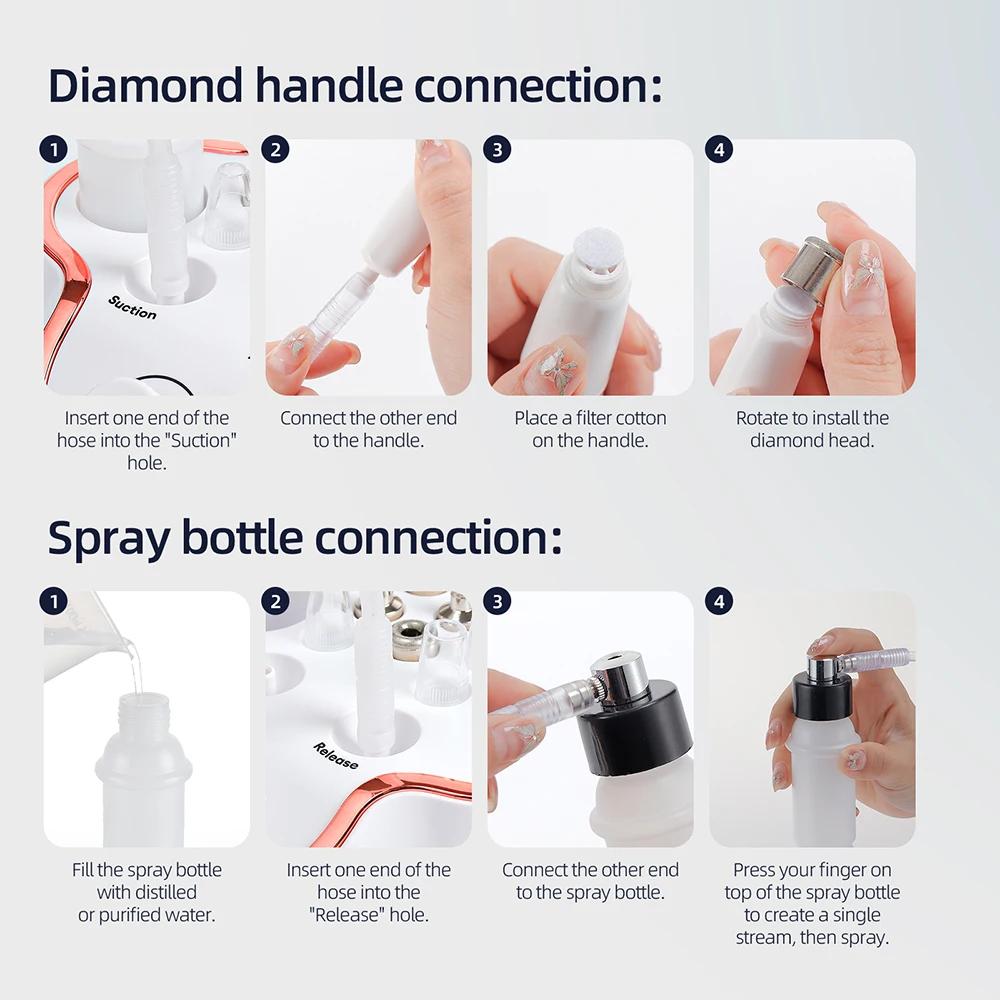 Machine professionnelle de Microdermabrasion en diamant, usage domestique, Peeling du visage, Machin
