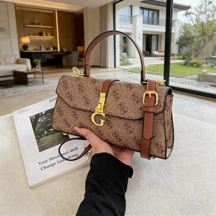 Sac à main pour femme en cuir vintage de créateur parisien, sac de luxe élégant haut de gamme, sac f