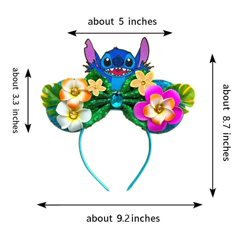2025 nouveau Style Mickey Minnie oreille bandeau paillettes arcs fille adulte enfants Halloween fête