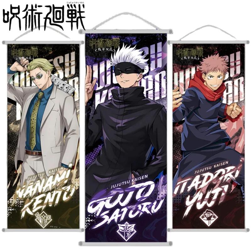 Jujutsu Kaisen – peinture suspendue à Long défilement, affiche Gojo Satoru, produits animés, ornemen