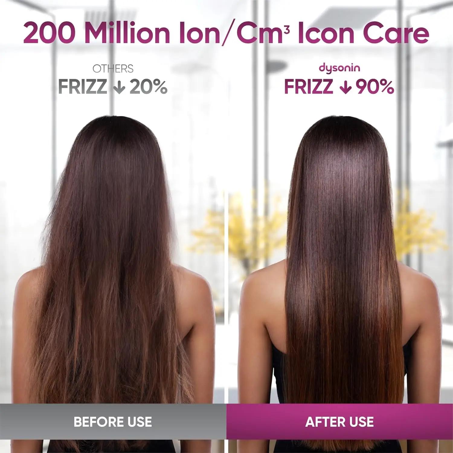 Sèche-cheveux sans lame haute vitesse Ions négatifs Séchage rapide Sèche-cheveux puissant pour la ma